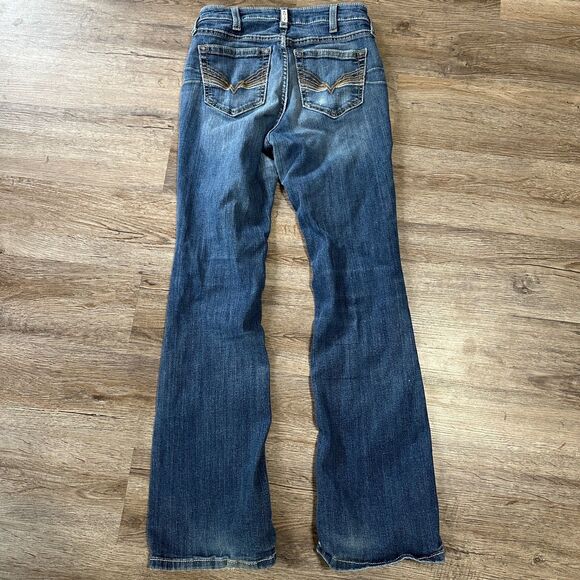 Ariat Real Denim Womens Jeans Katrina Boot Bootcut 26 Short Dark Wash Mid Rise - Picture 7 of 7